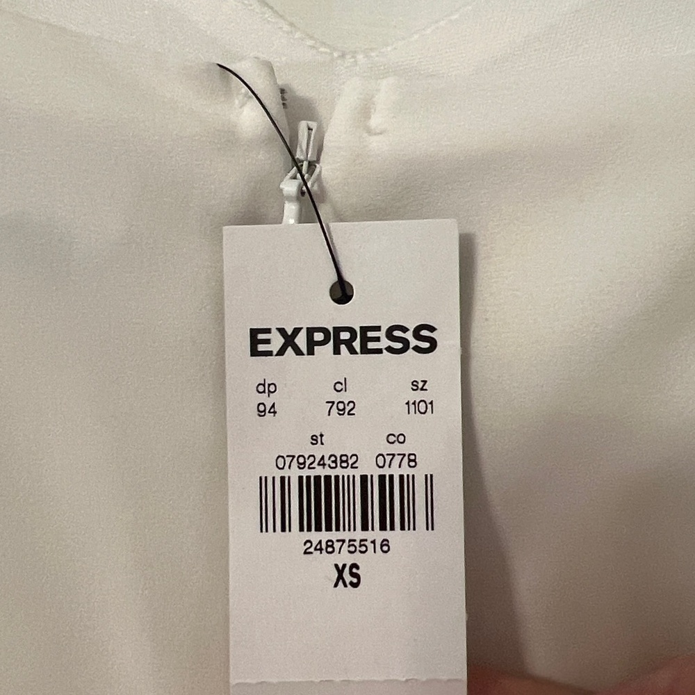 Express Blue and Cream Colorblock Maxi Dress - Picture 10 of 10